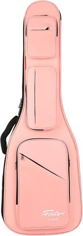 GHOSTFIRE FOALS Phantom Series Guitar Case Colorful Acoustic Guitar Gig Bag Super thick with Storage Space (Black, Acoustic) in Saudi Arabia