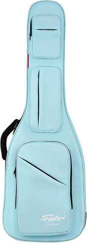 GHOSTFIRE FOALS Phantom Series Guitar Case Colorful Acoustic Guitar Gig Bag Super thick with Storage Space (Black, Acoustic) in Saudi Arabia