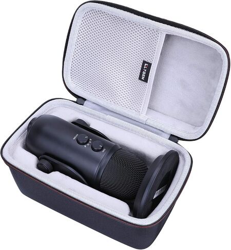 LTGEM Hard Travel Case for Shure MV7+ Podcast Microphone - Protective Carrying Case Bag(Inside: 9.1" x 3.6" x 2.7"), Case Only in Saudi Arabia