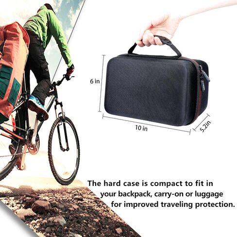 LTGEM Hard Travel Case for Shure MV7+ Podcast Microphone - Protective Carrying Case Bag(Inside: 9.1" x 3.6" x 2.7"), Case Only in Saudi Arabia