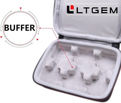 حقيبة سفر صلبة LTGEM لميكروفون Shure MV7+ Podcast - حقيبة حمل واقية (من الداخل: 9.1 بوصة × 3.6 بوصة × 2.7 بوصة)، حافظة فقط in Kuwait