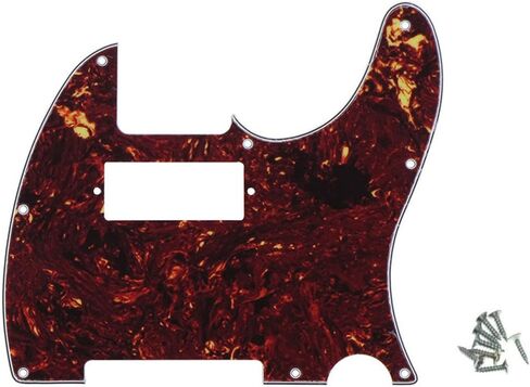 8 Hole Tele Mini Humbucker Pickguard with Mini Humbucker Pickup Hole for Tele/Telecaster Aged White in Saudi Arabia