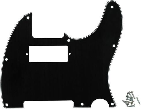 8 Hole Tele Mini Humbucker Pickguard with Mini Humbucker Pickup Hole for Tele/Telecaster Aged White in Saudi Arabia