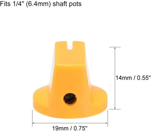 uxcell 5Pcs Guitar Ampere Effect Pedal Knobs Pointer Control Knobs with Set Screw Aged Red in Saudi Arabia