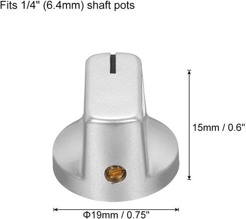 uxcell 5Pcs Guitar Ampere Effect Pedal Knobs Pointer Control Knobs with Set Screw Aged Red in Saudi Arabia