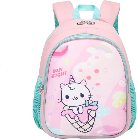 حقيبة ظهر Sunborls للأطفال الصغار برسوم كرتونية بعمر 2-6 سنوات لمرحلة ما قبل المدرسة، حقيبة مدرسية ممتعة لحماية العمود الفقري وتخفيف الحمل، حقيبة ظهر صغيرة باللون الأرجواني الفاتح على شكل وحيد القرن in Kuwait