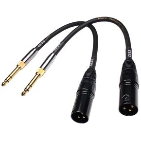 CNCESS CESS-207-6i XLR إلى 3.5 ملم / 6.35 ملم 1/4 بوصة محول كابل سماعة الرأس TRS