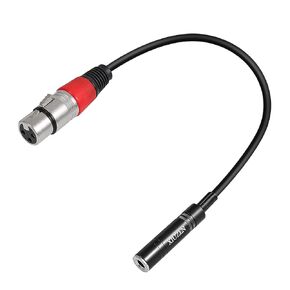 XLR Female to 1/4 Inch Cable, Balanced 3 Pin Female XLR to Female Quarter inch(6.35mm) TRS Stereo Jack Audio Adapter Connector Interconnect Cable -1.5 feet