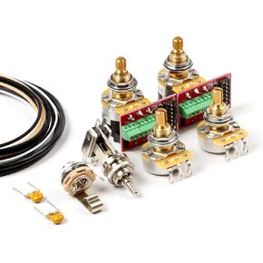 Les Paul Wiring Kit, PP02 Solder-Free Push/Pull Tone Pots