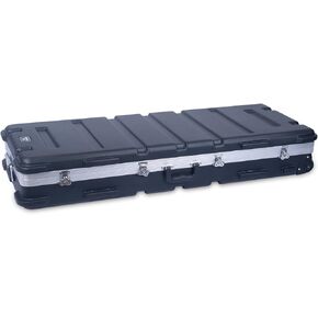 Crossrock 61 Key Keyboard Case Hard Molded with Wheels, Black (CRA861YKBK)