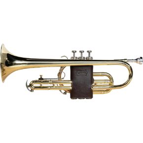 Levy's Leathers Vegan Leather Valve Guard for Trumpet; Brown (LVG1-VGNDBR)