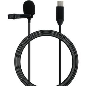 ميكروفون Lavalier متوافق مع DJI Osmo Pocket 3، Insta360 X4 ONE X2 X3 Camera - USB-C Lav Lapel Clip ميكروفون خارجي