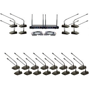 VocoPro Digital-Conference-24-Extend - Expandable Plug &-Play Wireless/Wired Conference System with 24 Microphones