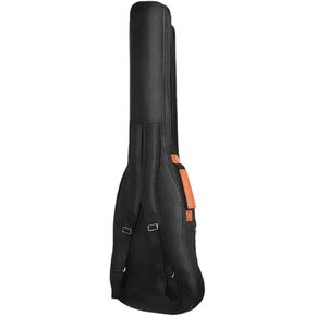 rockible Electric Bass Guitar Bag, Backpack Adjustable Strap with Large Pockets Waterproof Durable Electric Bass Bag Bass Guitar Gig Bag for Outdoor, Bass