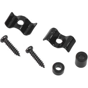Black Guitar String Retainer String Tree Roller For W/Screws Metal Roller String Trees Retainers Guides Roller Guitar Accesso Guitar String Retainer Guitar Replacement Parts Electric Guitar Parts