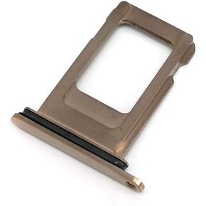 SIM Card Tray Holder Slot with Waterproof Rubber Ring Replacement for iPhone Xs Max (Gold)