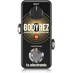 TC Electronic BODYREZ ACOUSTIC PICKUP ENHANCER Ultra-Compact Acoustic Guitar Pedal for Acoustic Pickup Enhancement with Studio-Quality Tone and Feedback Suppression