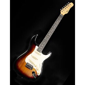 KGD Electric Guitar, Sycamore Body, Carbonized Maple Neck, Rosewood Fingerboard, 6-String Solid Electric Guitar, S-S-S Pickups Six-point Rocking Trem Bridge Electric Guitar