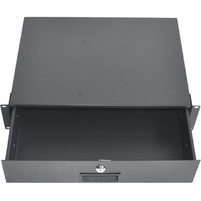 درج حامل RIVECO 2U بعمق 14 بوصة، علبة درج مثبتة على رف الخادم قابلة للقفل بمفتاح، للشبكة والاستوديو in Kuwait