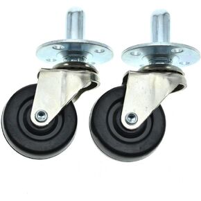 Dopro 2-Pack Heavy Duty Swivel Guitar AMP CASTERS Push-in Amplifier Wheels with Metal Sockets Fits for Fender