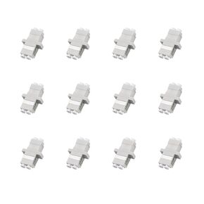 50 pcs LC to LC Fiber Optic Coupler Adapter LC Coupler Duplex Singlemode (SM) Fiber Optic Cable Adapter LC-LC Duplex Single Mode Connector