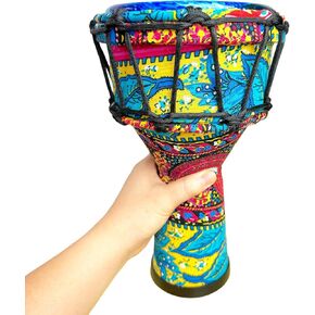 6-Inch Djembe Drum, West African Style Hand Drum, Sound Healing Instrument，Mini Percussion Instrument, Easy To Carry, For Drum-Circle And Home Decor