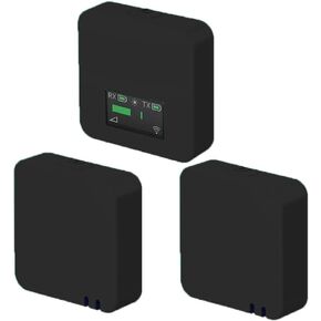 Silicone Cover Case for Rode Wireless Go GO II Microphone,Waterproof Wireless Go GO II Microphone Protector Cover (Black)