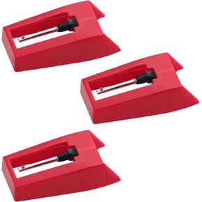 3 PCS Record Player Needles,Turntable Replacement Needle Stylus Replacemen for Vinyl Record Player Phonograph with Clear Covers Conveniently Packed for Storage and Portability Replacement