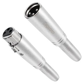 RCA to XLR Adapter 4 Pack, RCA Male to XLR Female Adapter,RCA Male to XLR Connector