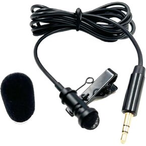 Lavalier Microphone Replacement for Rode Wireless GO 2 / II & DJI Mic Transmitters Omnidirectional Lav Wearable Video Lapel Clip-on Mic for Vlog Interview Streaming Lectures Broadcasters