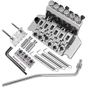 Electric Guitar Double Locking Tremolo Bridge for Floyd Rose Style, Chrome