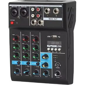 Dj Console Micfuns Stage Audio 12 Channel 48v Mixer With Usb Computer Bluetooth Built-In Digital Effect Mixer For Music Recording Studio Live Stage Yoube Tiktok