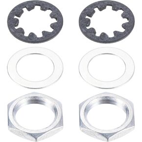 PATIKIL Metric Guitar Nuts, Washers, Lock Washers for Guitar Input Output Jack Socket Set of 2