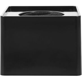 Toyvian Microphone Flag Station Cube: Abs Microphone Stands Interview Mic Square Foam Cube Portable Microphone Accessories for Reporter