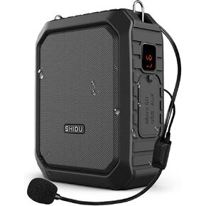 Personal Voice Amplifier for Teachers - Portable Speaker with Wired Headset Microphone 18W Waterproof IPX5 Waistband Voice Enhancer Megaphone for Indoor and Outdoor Activities, Teaching, Speech…