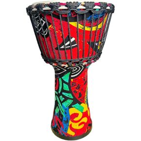 8.5 '' Djembe Drum，Rope Fixation，Goat Skin Covered Goblet Drum， West African Style Hand Drum, Drum-Circle （B）