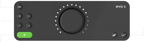 حزمة واجهة الصوت Audient EVO 4 2-In 2-Out USB مع كابل الآلة، وكابل XLR، وقطعة قماش تلميع Austin Bazaar in Kuwait