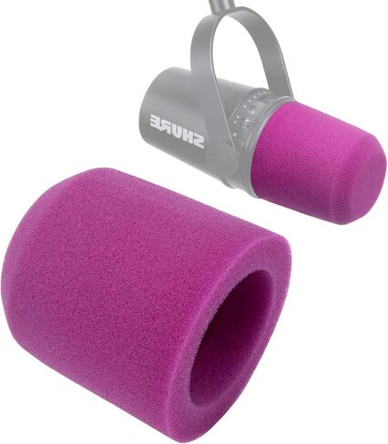 MV7 Pop Filter for Shure Mic - Microphone Cover Compatible with Shure mv7, Soundproofing Noise Reduction, Improving Sound Quality, Pop Filter for Shure Microphone by SUNMON（Purple） in Saudi Arabia
