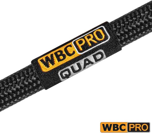 10 أقدام - كابل WBC-PRO-Quad فائق الصمت والمرن ومتوازن على شكل نجمة رباعية مع مقابس أمفينول ذكر وأنثى XLR وسترة تويد سوداء in Saudi Arabia