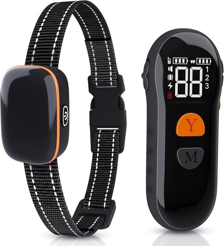 طوق صدمات للكلاب - [إصدار جديد] طوق تدريب للكلاب مع جهاز تحكم عن بعد بطول 2600 قدم، طوق صدمات للكلاب الصغيرة والمتوسطة الكبيرة بوزن 8-120 رطل، طوق E قابل لإعادة الشحن مقاوم للماء مع صوت تنبيه، اهتزاز، صدمة آمنة (أسود) in Kuwait