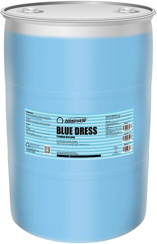 Nanoskin BLUE DRESS Premium Dressing - Sprayable Interior & Exterior Dressing| Works on Tire, Vinyl, Rubber, Plastic & Trim | Safe for Cars, Trucks, Motorcycles, RVs, Light Blue, 128 Fl Oz (Pack of 1) in Saudi Arabia