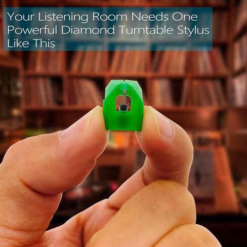 قلم قرص دوار بديل AT-VMN95E مع مجموعة فرش تنظيف مضادة للكهرباء الساكنة، وإبر قرص دوار من الفينيل الماسي متوافقة مع إبر مشغل التسجيلات من سلسلة Audio-Technics AT-VMN95 in Kuwait