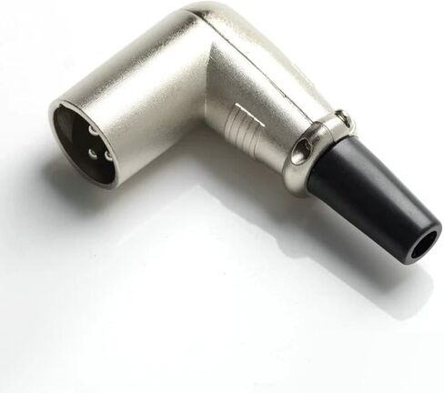 Right Angle XLR, 90 Degree XLR Cable,3 Pin Microphone Elbow,Pro Audio DJ XLR Male and Female Connectors (2 Male and 2 Female) in Kuwait
