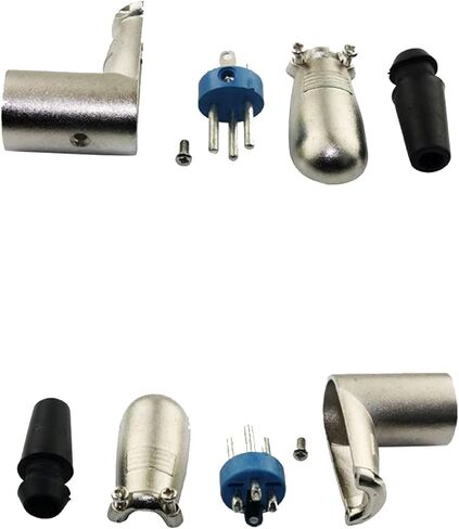 Right Angle XLR, 90 Degree XLR Cable,3 Pin Microphone Elbow,Pro Audio DJ XLR Male and Female Connectors (2 Male and 2 Female) in Kuwait