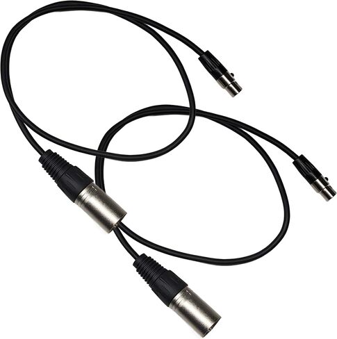 2-Pcs Balanced TA3 to XLR Cable Compatible with Zoom TXF-8 F8n Field Recorder and Other Devices, Female TA3 Mini XLR to Male Full Size XLR, TA3-XLR-2Pcs in Saudi Arabia