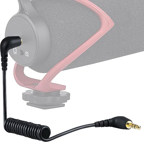 كابل ملف ميكروفون Geekria for Creators 3.5 مم TRS إلى TRS بطول 1.6 قدم / 50 سم، متوافق مع Rode SC2، VideoMic، VideoMicro، VideoMic GO II، كاميرا توصيل ميكروفون لاسلكية GO II، سلك ميكروفون (أسود) in Saudi Arabia