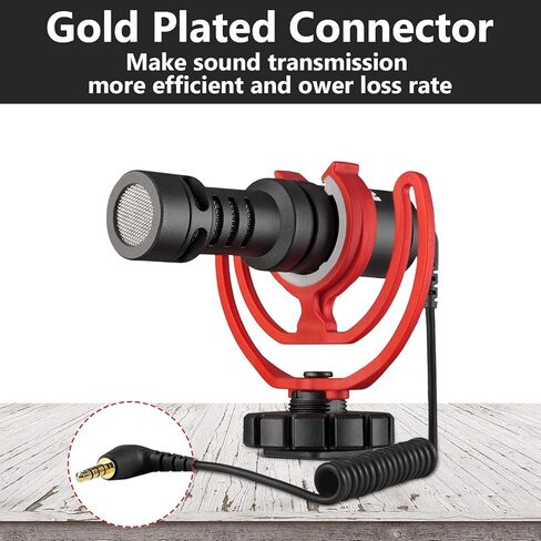 كابل ملف ميكروفون Geekria for Creators 3.5 مم TRS إلى TRS بطول 1.6 قدم / 50 سم، متوافق مع Rode SC2، VideoMic، VideoMicro، VideoMic GO II، كاميرا توصيل ميكروفون لاسلكية GO II، سلك ميكروفون (أسود) in Saudi Arabia