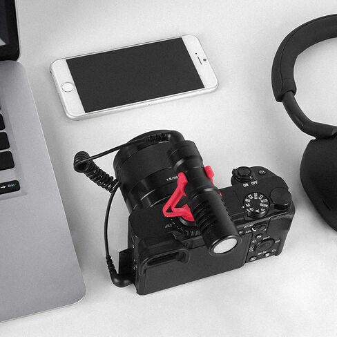 كابل ملف ميكروفون Geekria for Creators 3.5 مم TRS إلى TRS بطول 1.6 قدم / 50 سم، متوافق مع Rode SC2، VideoMic، VideoMicro، VideoMic GO II، كاميرا توصيل ميكروفون لاسلكية GO II، سلك ميكروفون (أسود) in Saudi Arabia