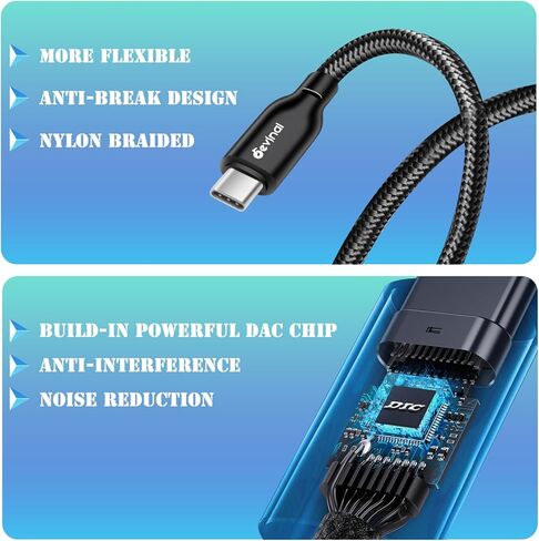 كابل تسجيل Devinal أنثى XLR إلى USB C، كابل إدخال ميكروفون مزدوج غير متوازن XLR أنثى إلى USB من النوع C متوافق مع هاتف Samsung Google Huawei Xiaomi الذكي أو MacBook، إلخ 3.3 قدم in Kuwait