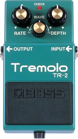 حزمة Boss TR-2 Tremolo مع كابل الآلة، وكابل التصحيح، واللقطات in Saudi Arabia